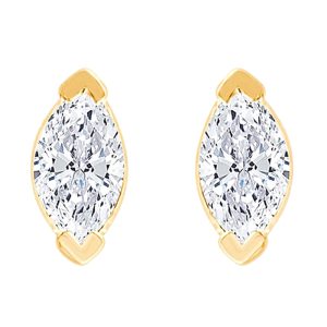 10Kt Yellow Gold Diamond 1/20Ctw Earring