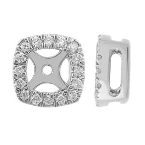 14Kt White Gold Diamond 1/7Ctw Earring