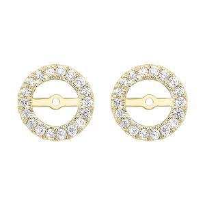 14Kt Yellow Gold Diamond 1/5Ctw Earring