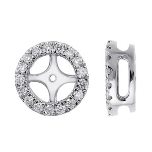 14Kt White Gold Diamond 1/5Ctw Earring