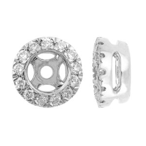 14Kt White Gold Diamond 1/12Ctw Earring