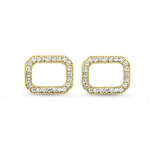 14Kt Yellow Gold Diamond 1/10Ctw Earring