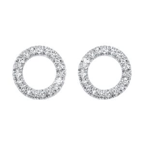 14Kt White Gold Diamond 1/20Ctw Earring
