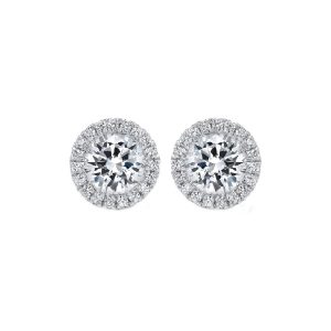 14Kt White Gold Diamond 1Ctw Earring