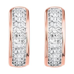 10Kt Rose Gold Diamond 1/4Ctw Earring