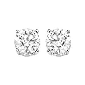 14Kt White Gold Diamond 3/4Ctw Earring