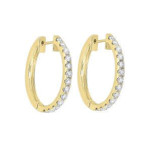 14Kt Yellow Gold Diamond 2Ctw Earring
