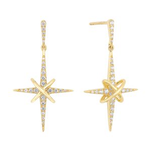 14Kt Yellow Gold Diamond 1/2Ctw Earring