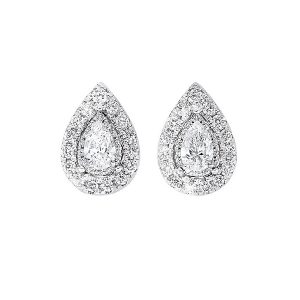 14Kt White Gold Diamond 1/2Ctw Earring