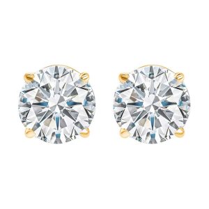14Kt Yellow Gold Diamond 2Ctw Earring