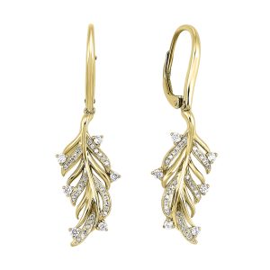 14Kt Yellow Gold Diamond 1/3Ctw Earring