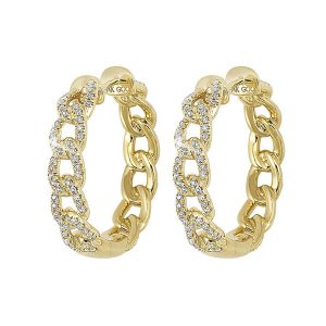 14Kt Yellow Gold Diamond 1/2Ctw Earring
