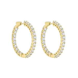 14Kt Yellow Gold Diamond 7Ctw Earring
