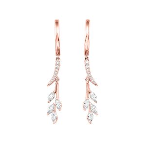14Kt Rose Gold Diamond 1/2Ctw Earring