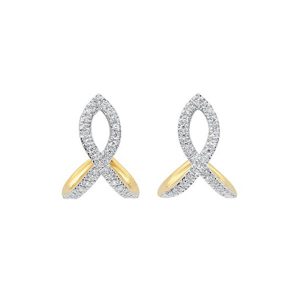 14Kt Yellow Gold Diamond 1/5Ctw Earring