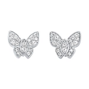 10Kt White Gold Diamond 1/5Ctw Earring