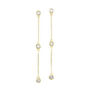 14Kt Yellow Gold Diamond 1/2Ctw Earring