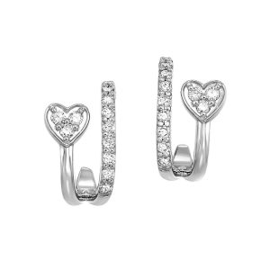 10Kt White Gold Diamond 1/4Ctw Earring