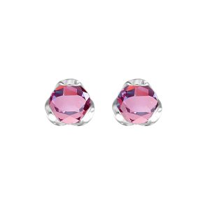 Silver Syn Alexandrite 3/8Ctw Earring