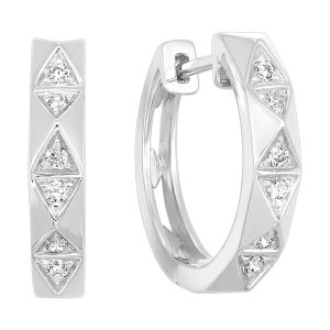 14Kt White Gold Diamond 1/7Ctw Earring