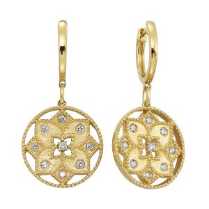 14Kt Yellow Gold Diamond 1/4Ctw Earring