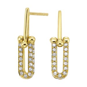 14Kt Yellow Gold Diamond 1/3Ctw Earring