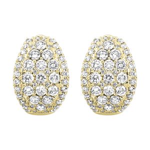 14Kt Yellow Gold Diamond 1 5/8Ctw Earring