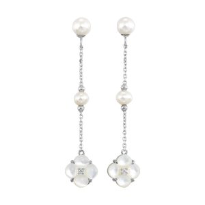 Silver Pearl Earring