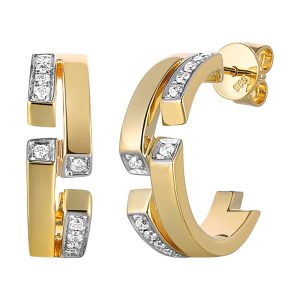 14Kt Yellow Gold Diamond 1/3Ctw Earring