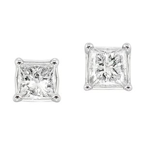 14Kt White Gold Diamond 1 1/2Ctw Earring