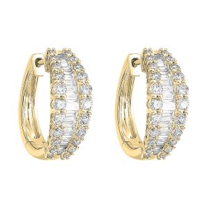 14Kt Yellow Gold Diamond 1 1/2Ctw Earring