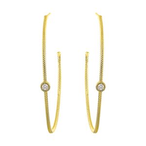 10Kt Yellow Gold Diamond 1/10Ctw Earring