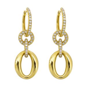 14Kt Yellow Gold Diamond 3/8Ctw Earring