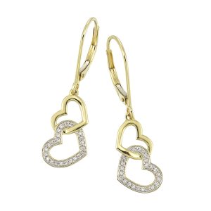 10Kt Yellow Gold Diamond 1/8Ctw Earring
