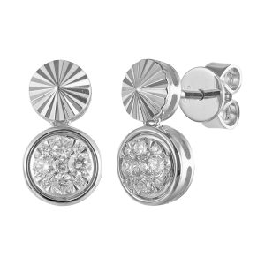 14Kt White Gold Diamond 1/3Ctw Earring
