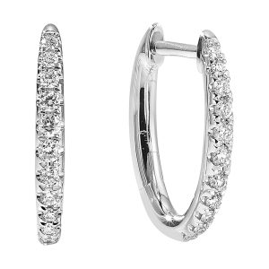 14Kt White Gold Diamond 1/6Ctw Earring