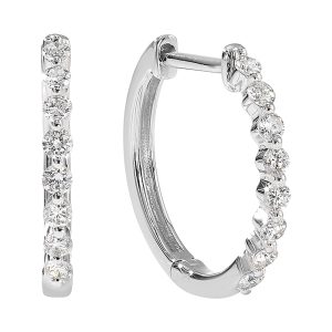 14Kt White Gold Diamond 1/4Ctw Earring