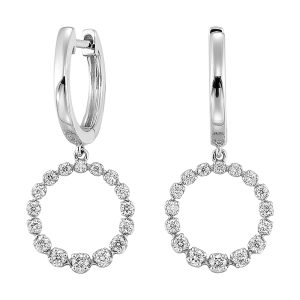 14Kt White Gold Diamond 1/4Ctw Earring