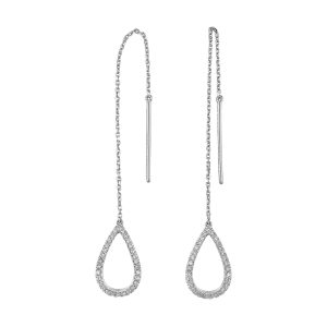 14Kt White Gold Diamond 1/5Ctw Earring