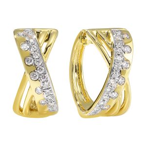 14Kt Yellow Gold Diamond 1/3Ctw Earring