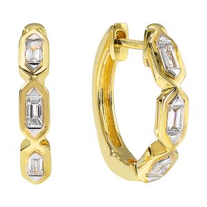 14Kt Yellow Gold Diamond 1/4Ctw Earring