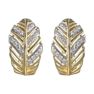 14Kt Yellow Gold Diamond 1/7Ctw Earring