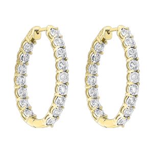 14Kt Yellow Gold Diamond 1/2Ctw Earring