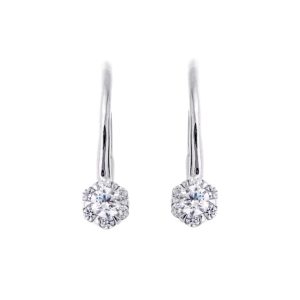 14Kt White Gold Diamond 1/4Ctw Earring