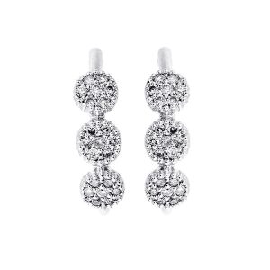 10Kt White Gold Diamond 1/10Ctw Earring