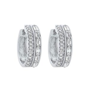 14Kt White Gold Diamond 3/8Ctw Earring