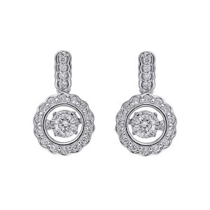 14Kt White Gold Diamond 1/3Ctw Earring