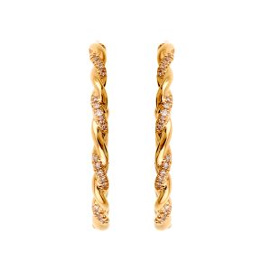 10Kt Yellow Gold Diamond 1/7Ctw Earring