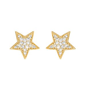 10Kt Yellow Gold Diamond 1/12Ctw Earring