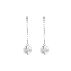 10Kt White Gold Diamond 1/6Ctw Earring